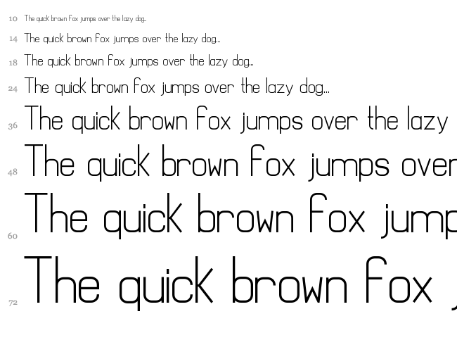 Mathematical font waterfall